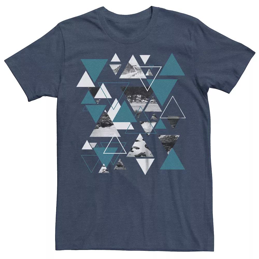 Men's Abstract City Triangles Graphic Tee,  Product Image