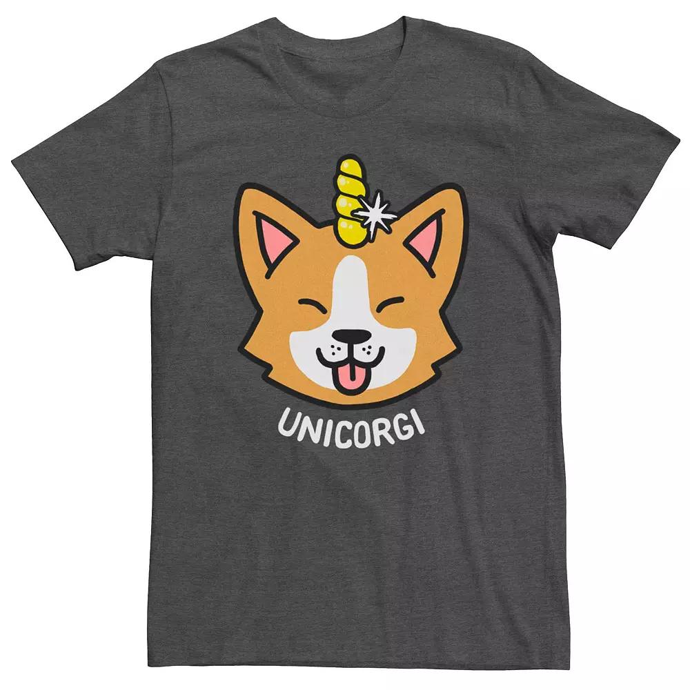 Men's Unicorgi Cute Dog Graphic Tee,  Product Image