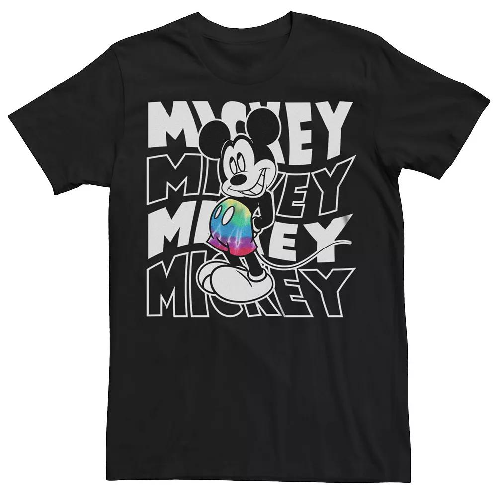 Men's Disney's Mickey Mouse Tie Dye Shorts Tee,  Product Image
