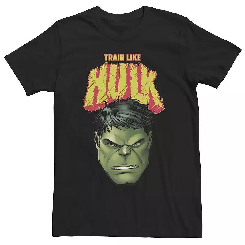 Men's Marvel Train Like Hulk Tee, Size: Large, Black Product Image
