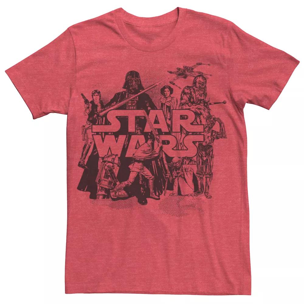 Men's Star Wars Character Vintage Collage Tee,  Product Image