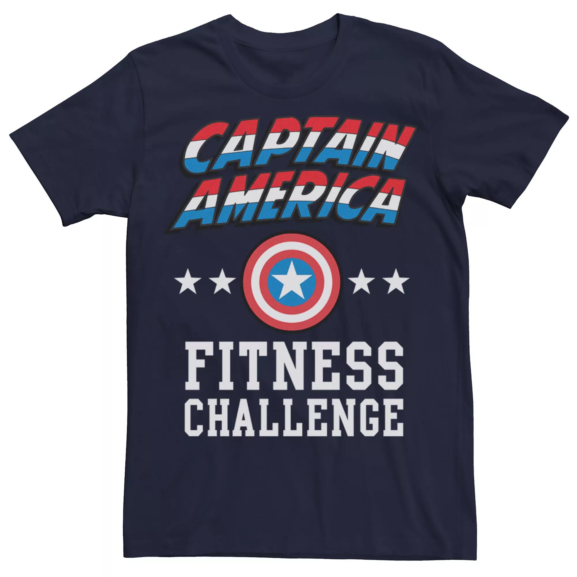 Men's Marvel Captain America Fitness Challenge Graphic Tee,  Product Image
