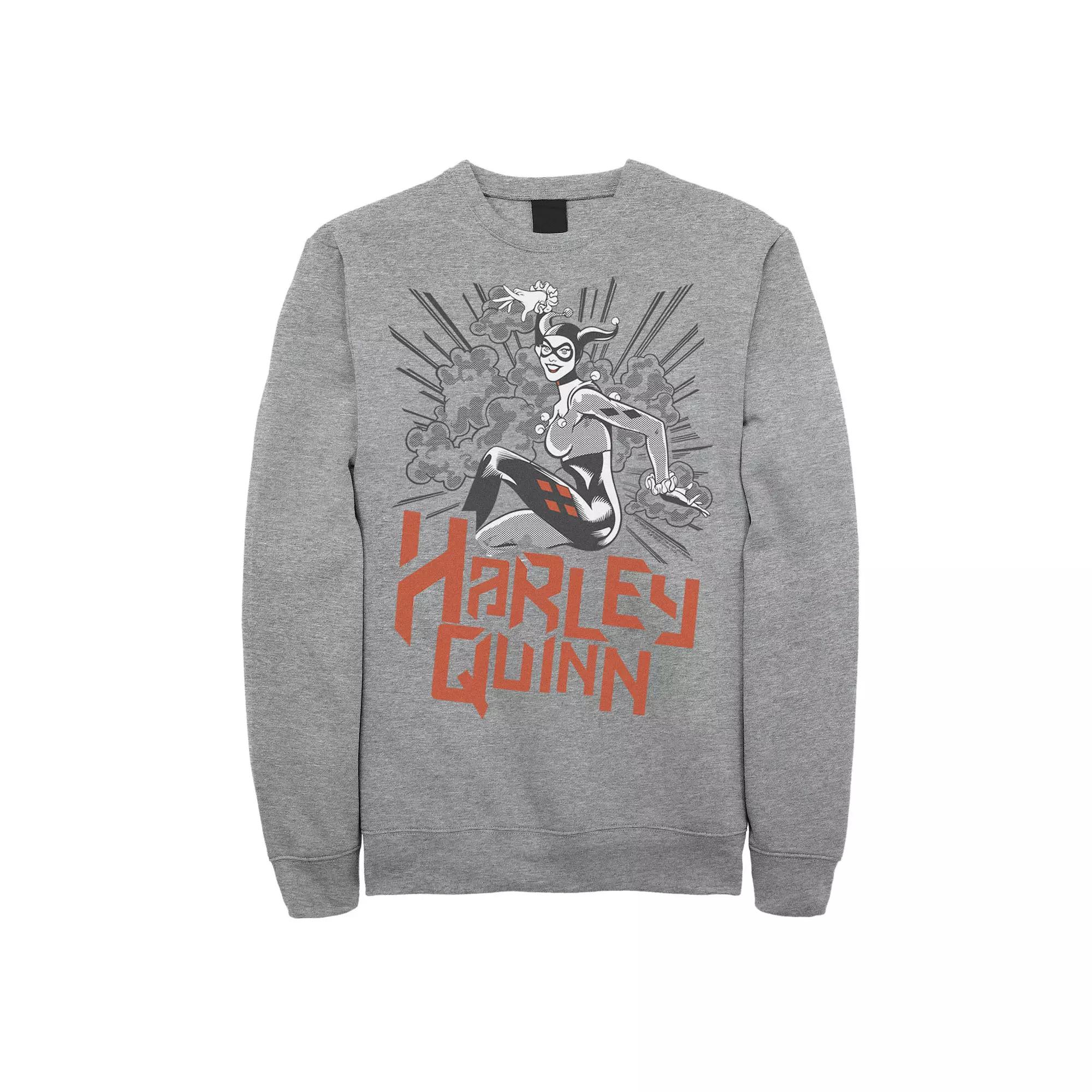 Men's DC Comics Harley Quinn Action Pose Sweatshirt,  Product Image