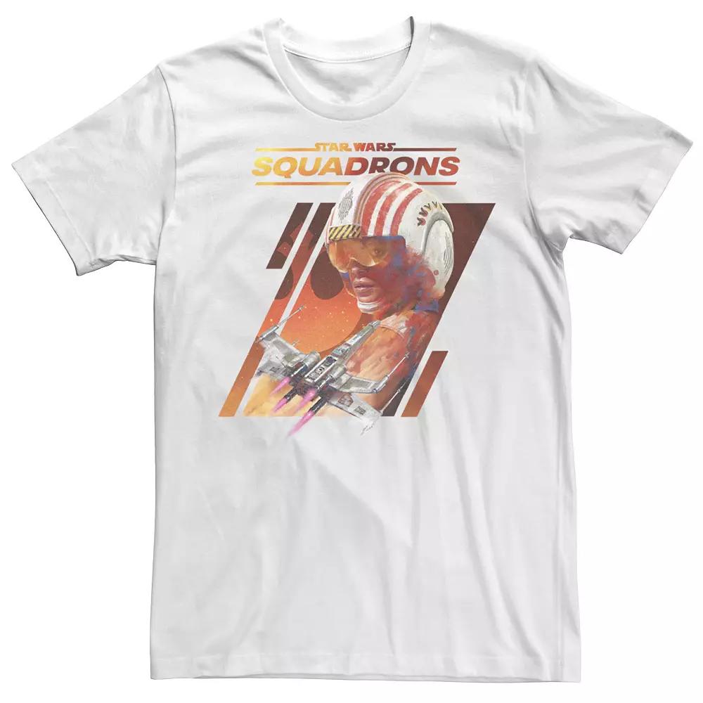 Men's Star Wars: Squadrons Rebel X-Wing Panels Tee, Size: Large, White Product Image