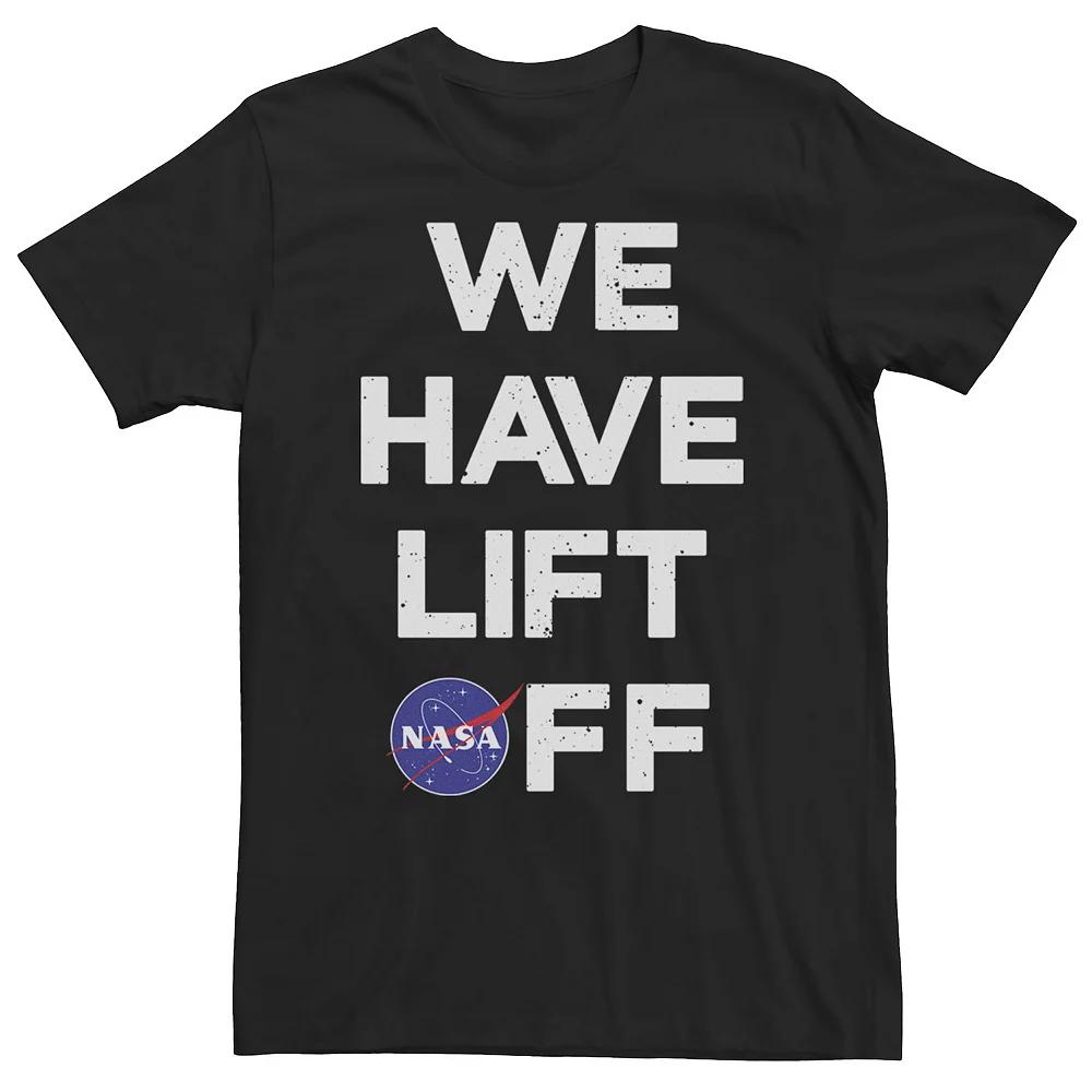 Big & Tall NASA We Have Lift Off Text Stack Logo Tee, Men's,  Product Image