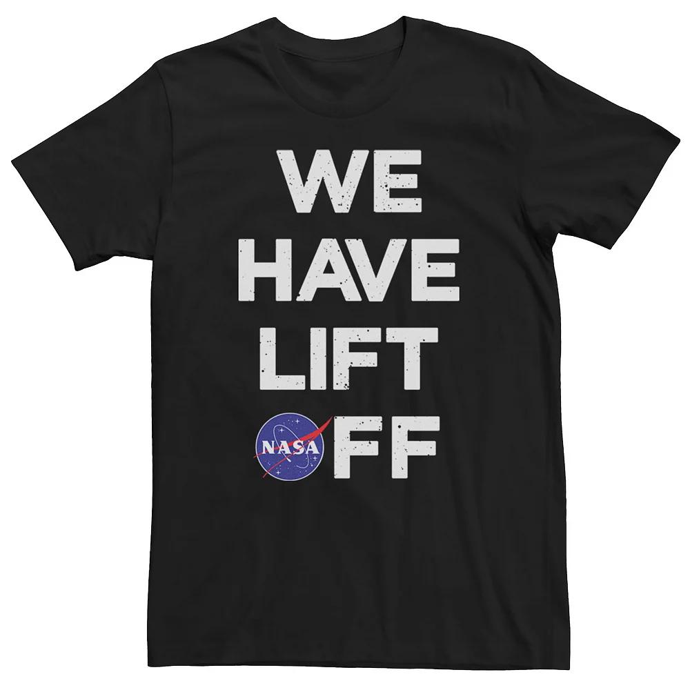 Men's NASA We Have Lift Off Text Stack Logo Tee,  Product Image