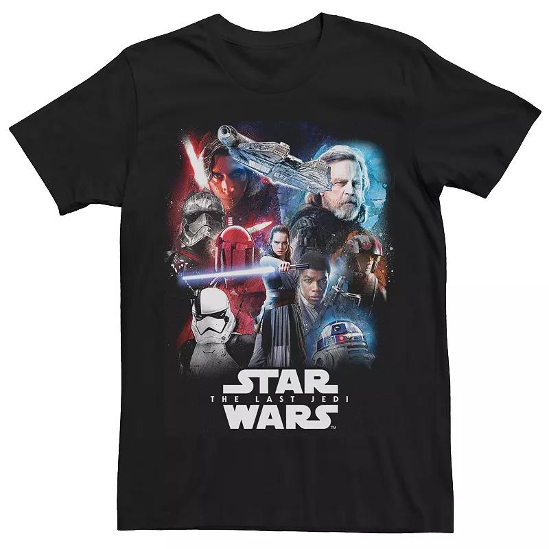Men's Star Wars The Last Jedi Character Portrait Mashup Tee,  Product Image