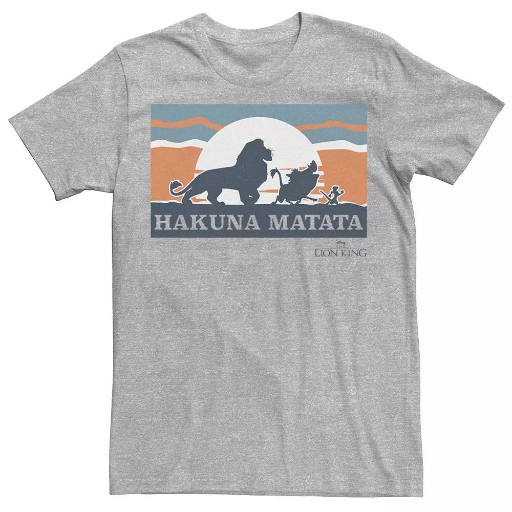 Disneys The Lion King Mens Retro Hakuna Matata Tee Athletic Grey Product Image