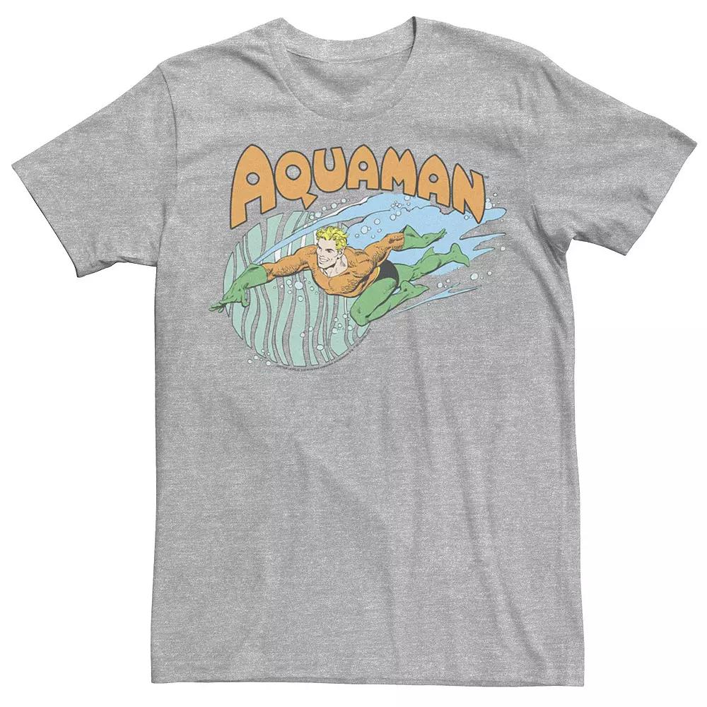 Men's Justice League Aqua Man Aqua Splash Tee,  Product Image