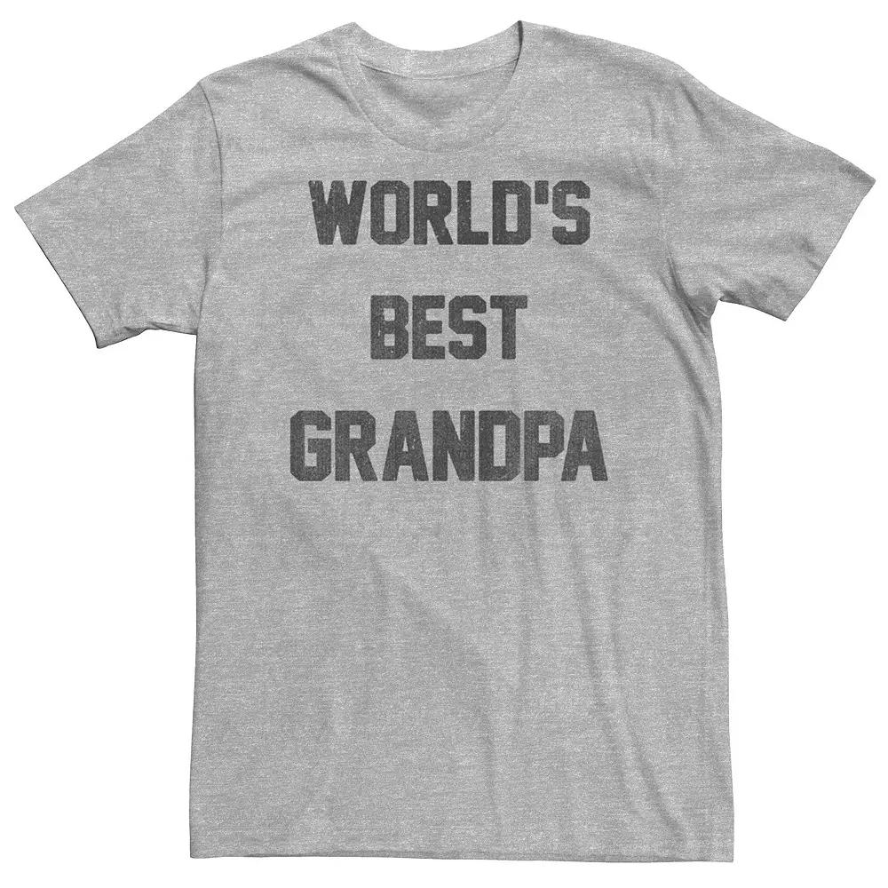 Big & Tall "Worlds Best Grandpa" Tee, Men's,  Product Image