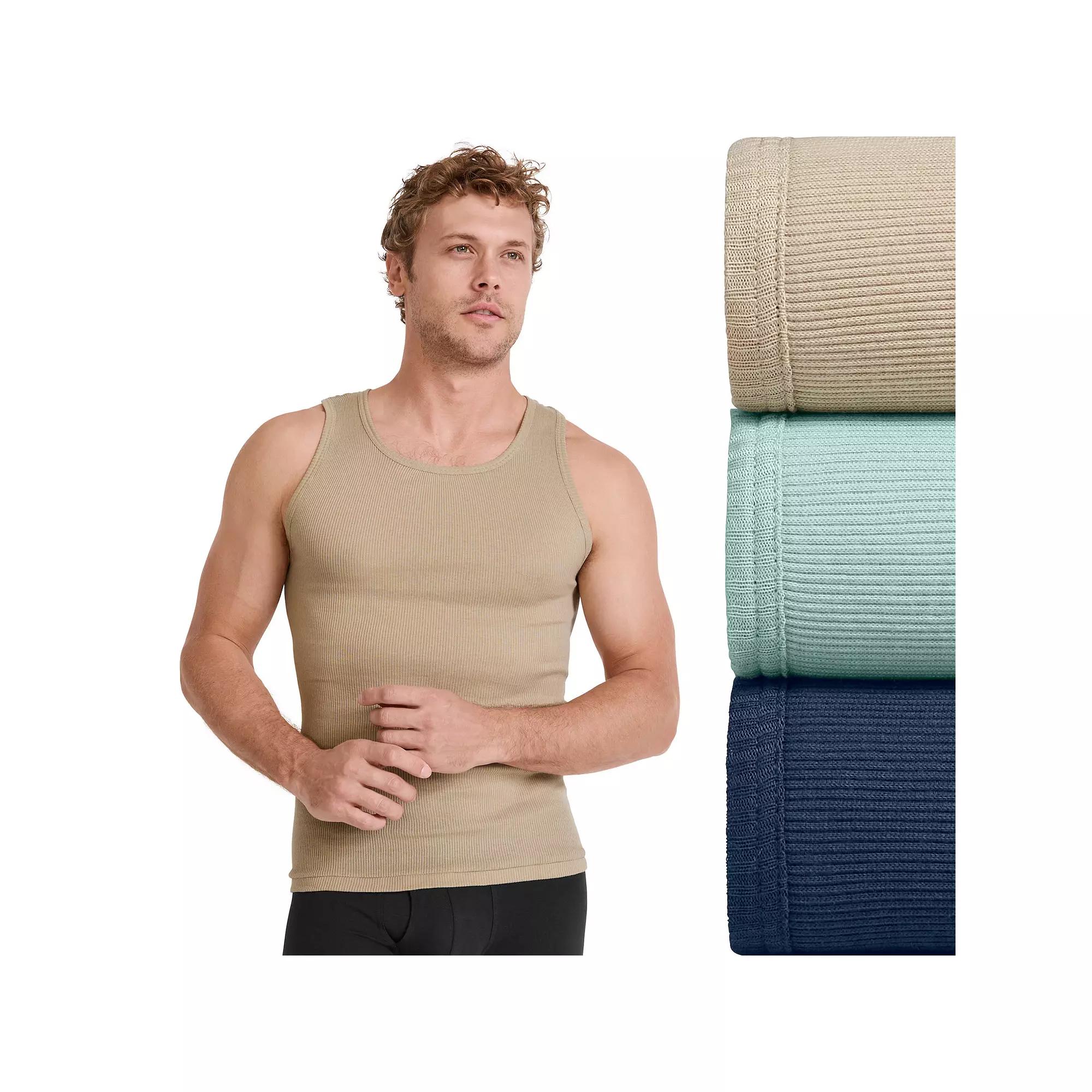 Big & Tall Jockey® 3-pack Tall Man Classic Tank Top A-Shirts, Men's, Size: Large Tall, Rocky Beach Team Product Image