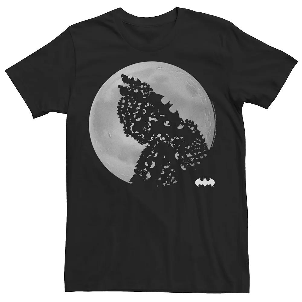 Men's DC Fandome Batman Bat Moon Silhouette Tee, Size: XXL, Black Product Image