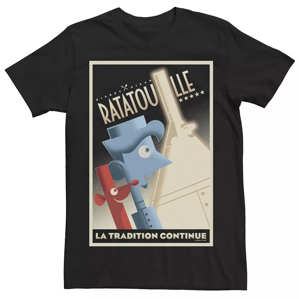 Disney / Pixar's Ratatouille Men's La Tradition Continue Poster Tee, Size: Large, Black Product Image