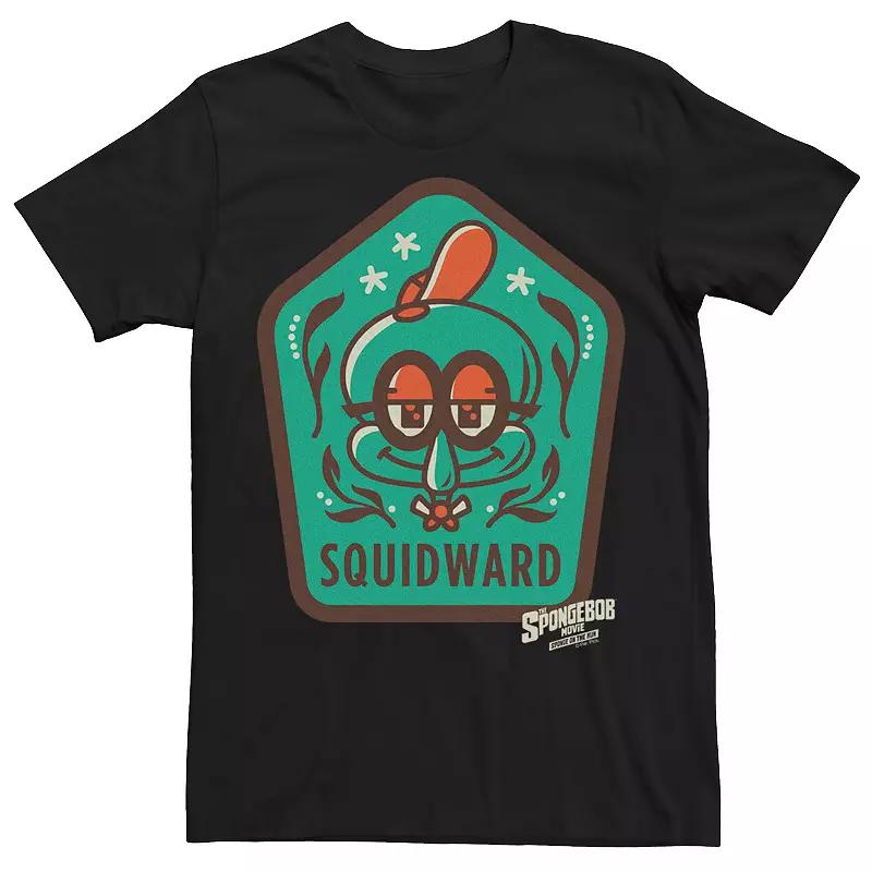 Men's SpongeBob Sponge On The Run Squidward Badge Tee,  Product Image