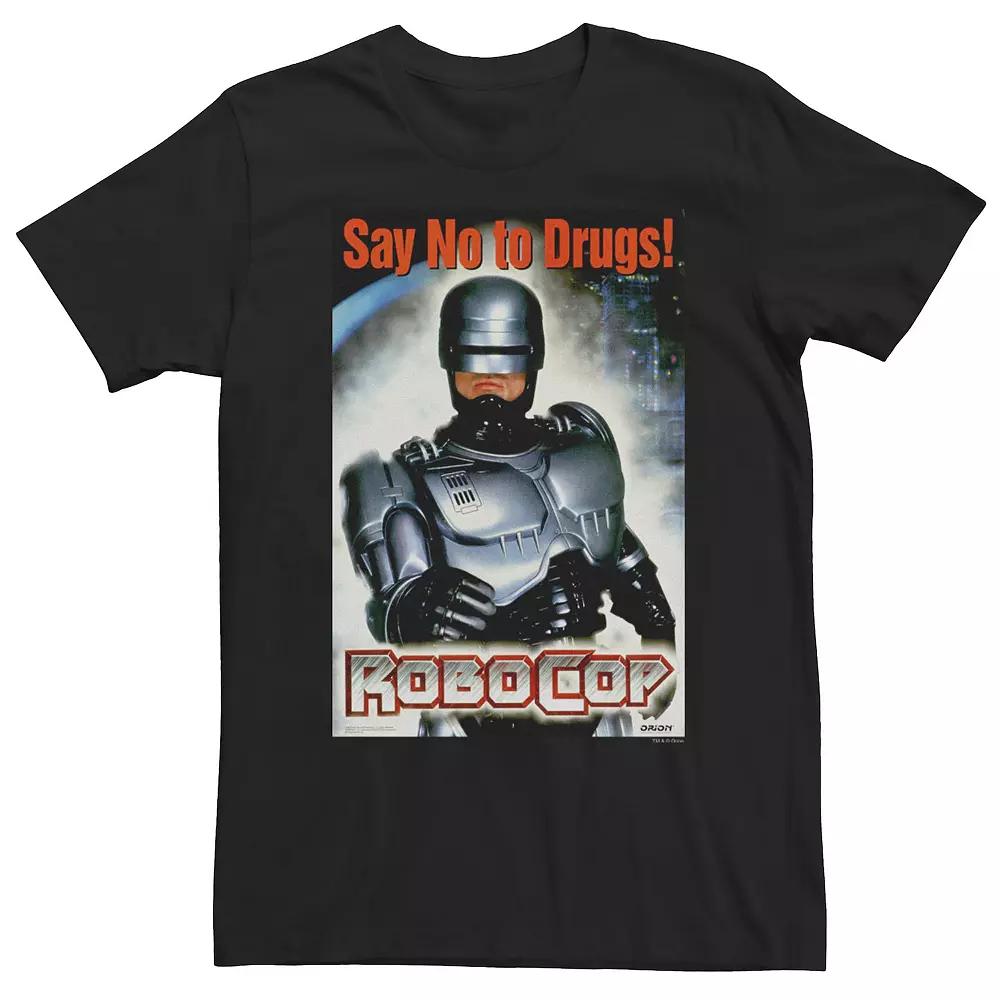 Men's Robocop Say No To Drugs Portrait Short Sleeve Tee,  Product Image