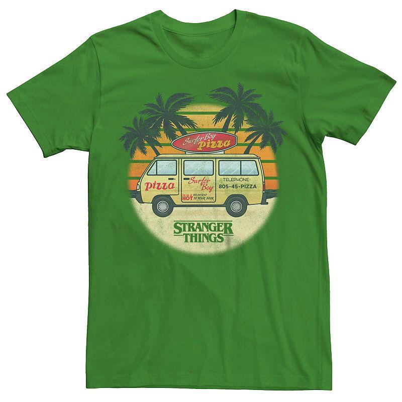 Men's Netflix Stranger Things Surfer Boy Pizza Tee,  Product Image
