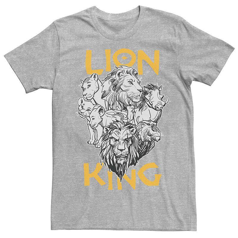 Disney's The Lion King Live Action Men's Stacked Group Shot Portrait Tee,  Product Image