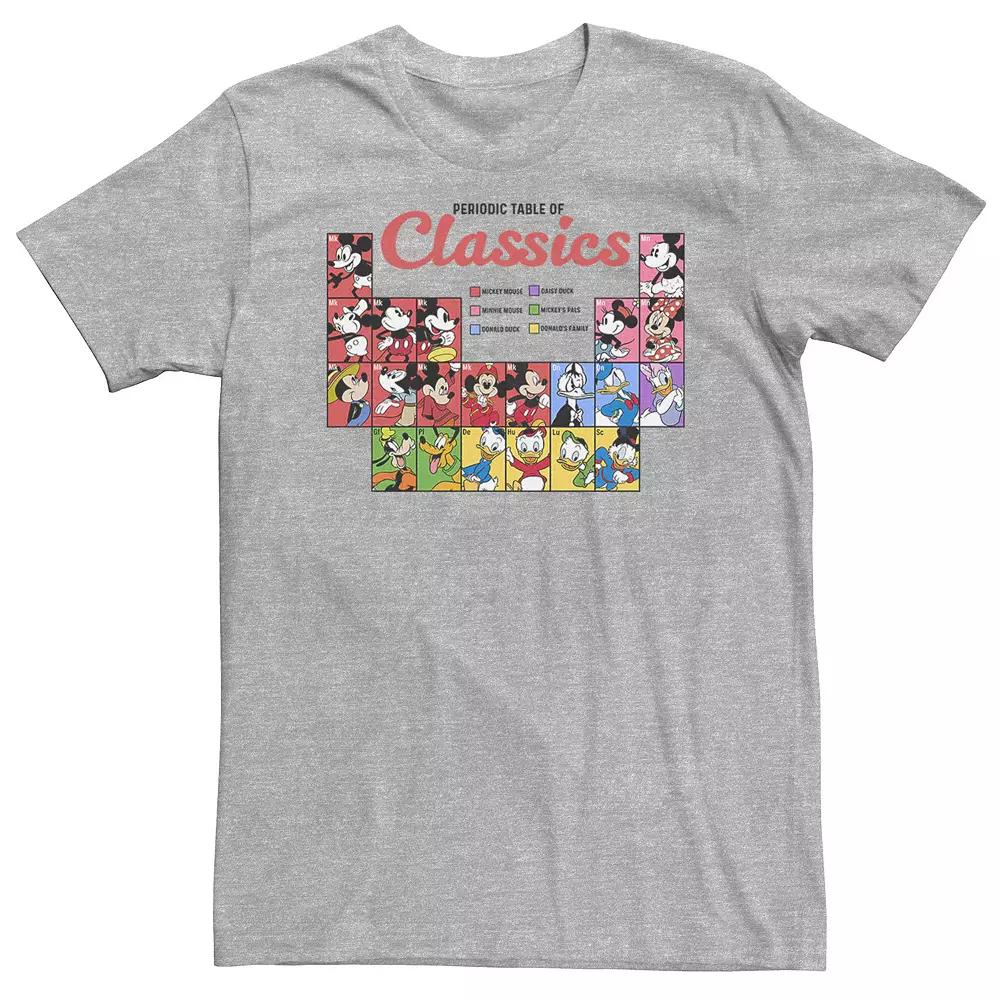 Big & Tall Disney Mickey Mouse And Friends Periodic Table Of Classics Tee, Men's,  Product Image