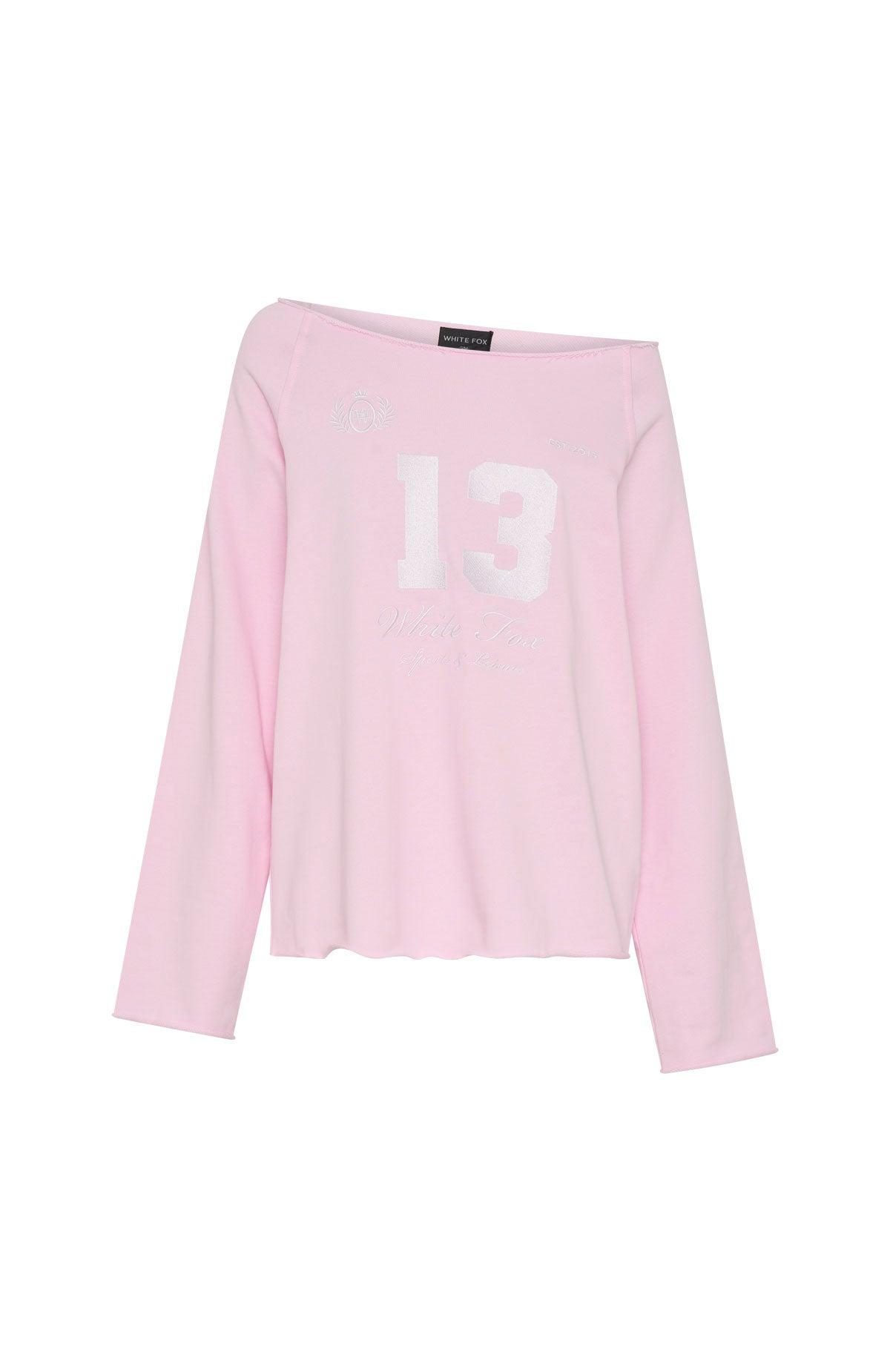 Out Of Chances Off Shoulder Sweater Ballet Pink Product Image