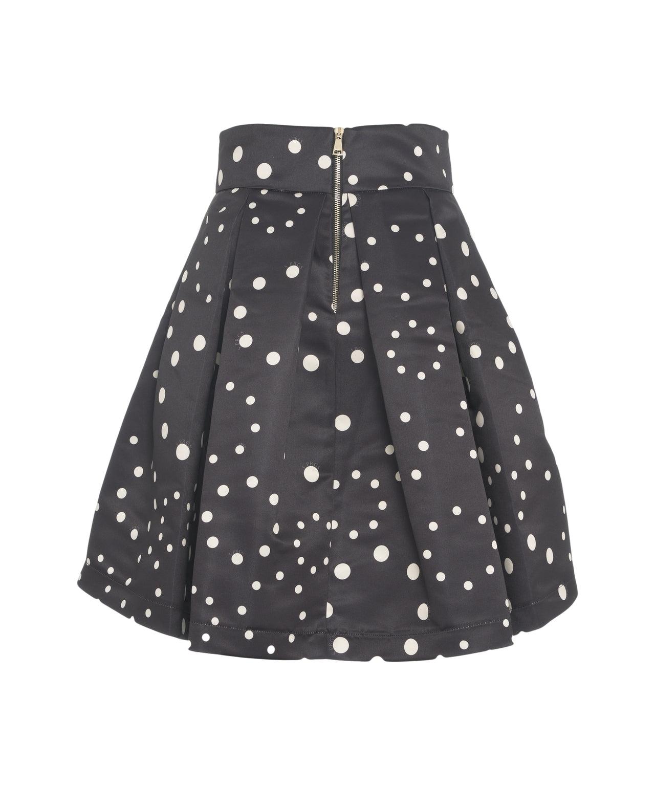 Pleated skirt with polka dots Product Image