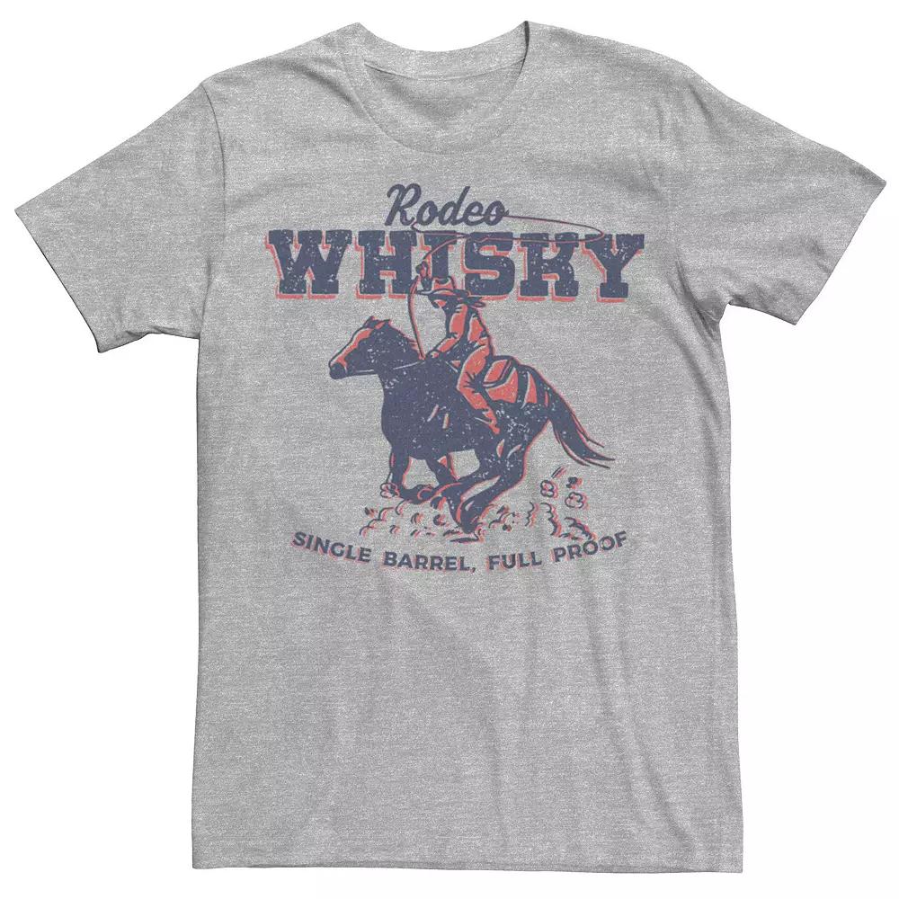 Men's Rodeo Whisky Single Barrel Full Proof Cowboy Graphic Tee,  Product Image