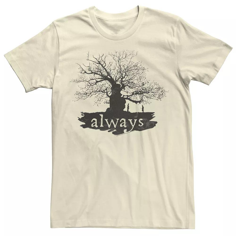 Men's Harry Potter Always Tree Silhouette Tee, Size: XXL, Natural Product Image