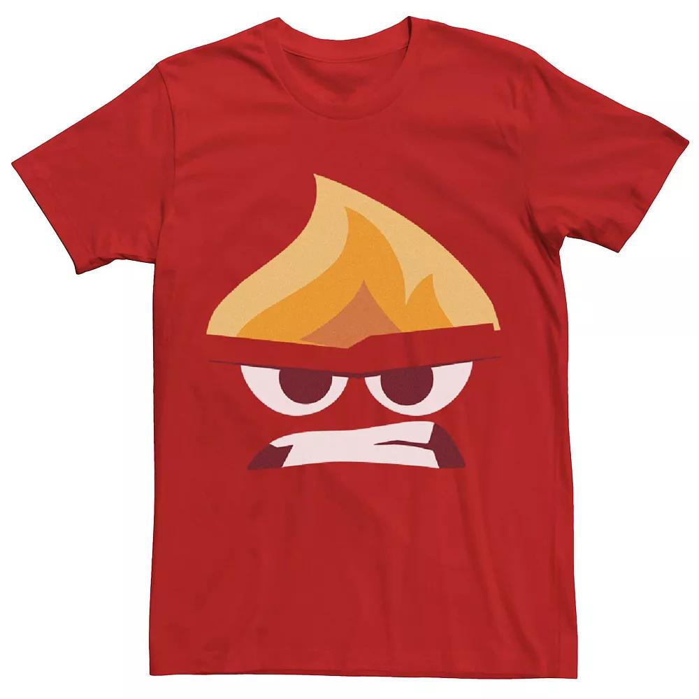 Disney's Inside Out Angry Big Face Costume Men's Tee, Size: Medium, Red Product Image