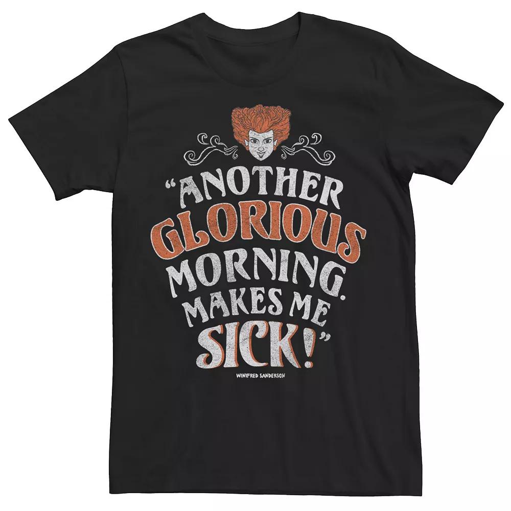 Disney's Hocus Pocus Men's Another Glorious Morning Makes Me Sick Tee,  Product Image