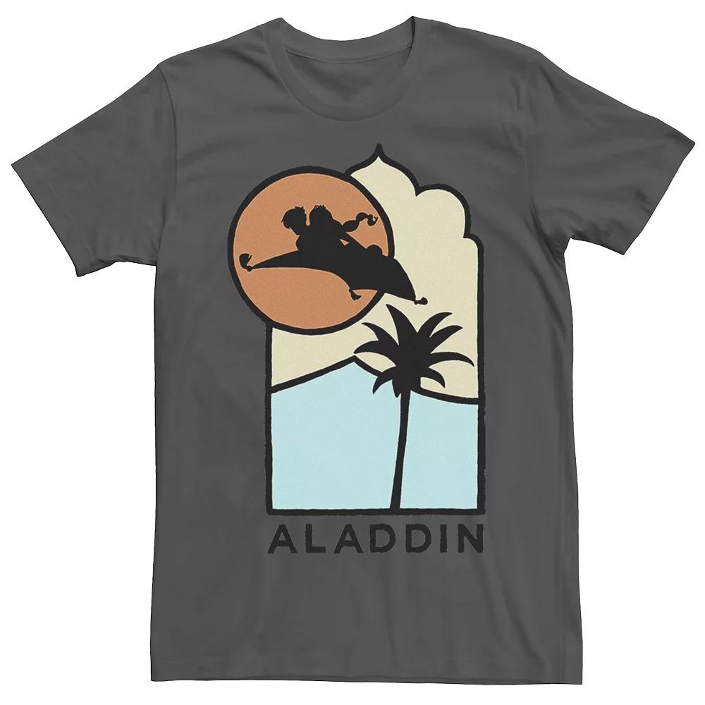 Men's Disney's Aladdin Live Action Carpet Ride Line Art Logo Tee,  Product Image