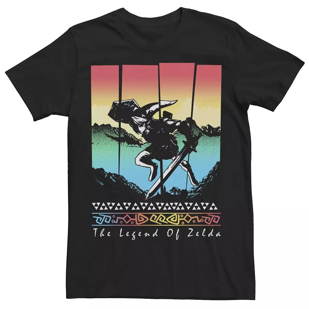 Men's The Legend Of Zelda Link Gradient Panels Tee,  Product Image
