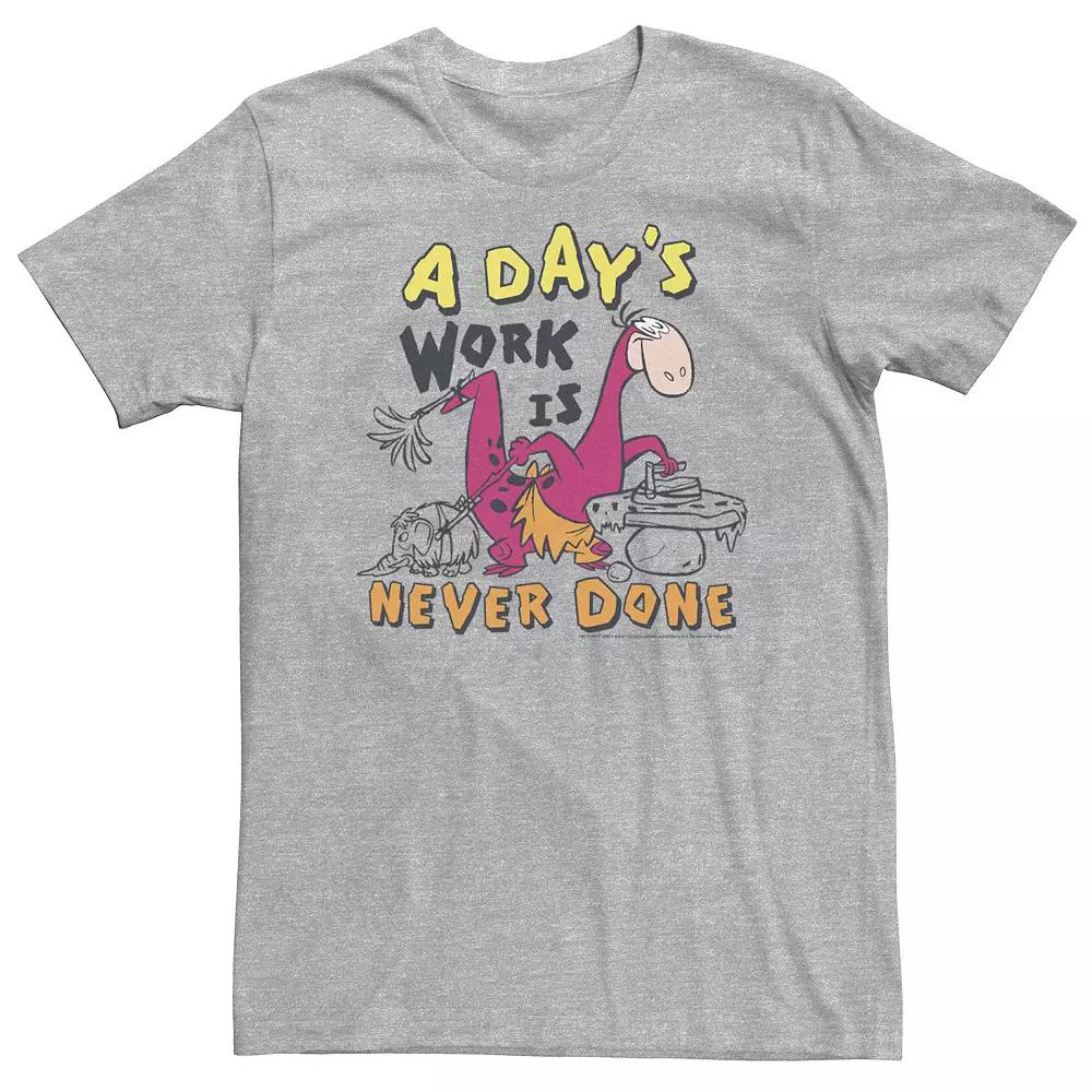 Big & Tall The Flintstones A Day's Work Is Never Done Tee, Men's,  Product Image