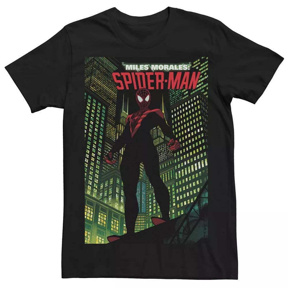 Men's Marvel Miles Morales Spider-Man Comic Cover Tee,  Product Image
