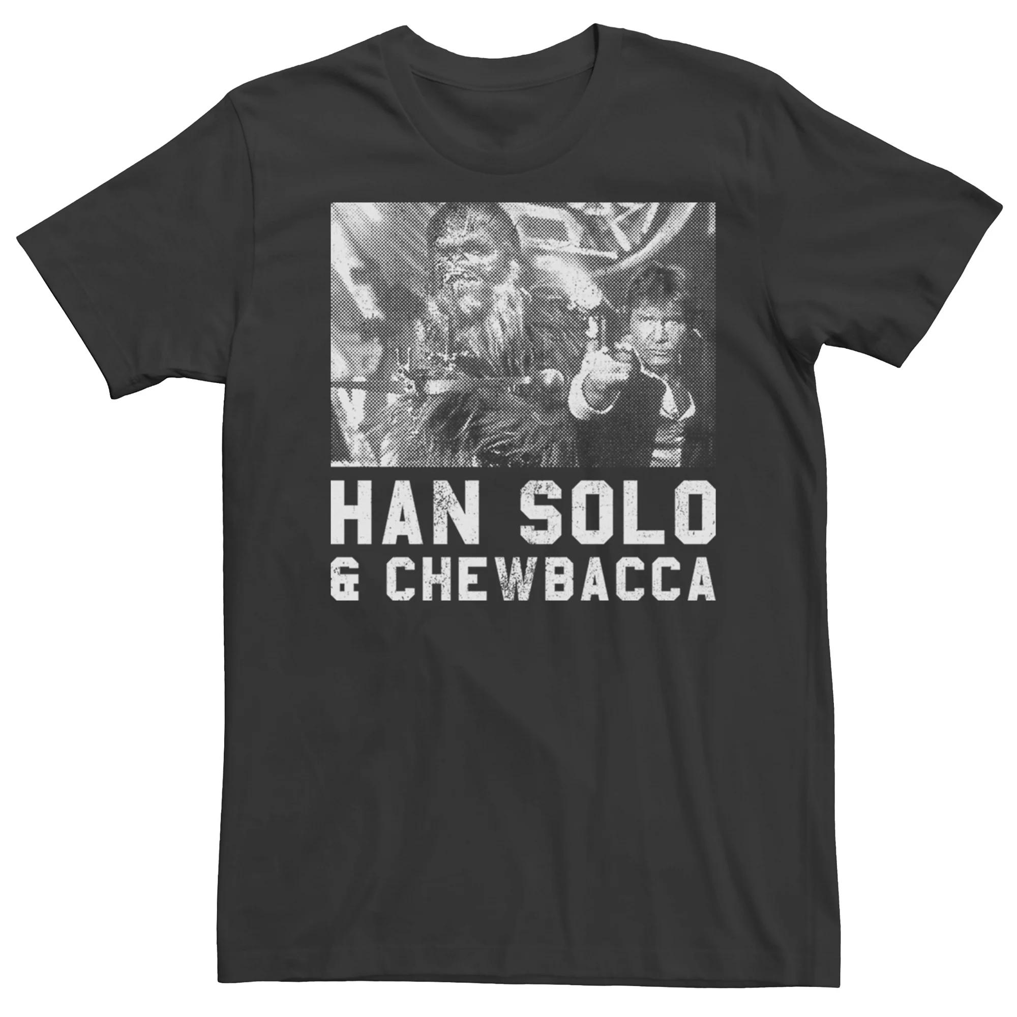 Men's Star Wars Han Solo And Chewbacca Vintage Poster Tee,  Product Image