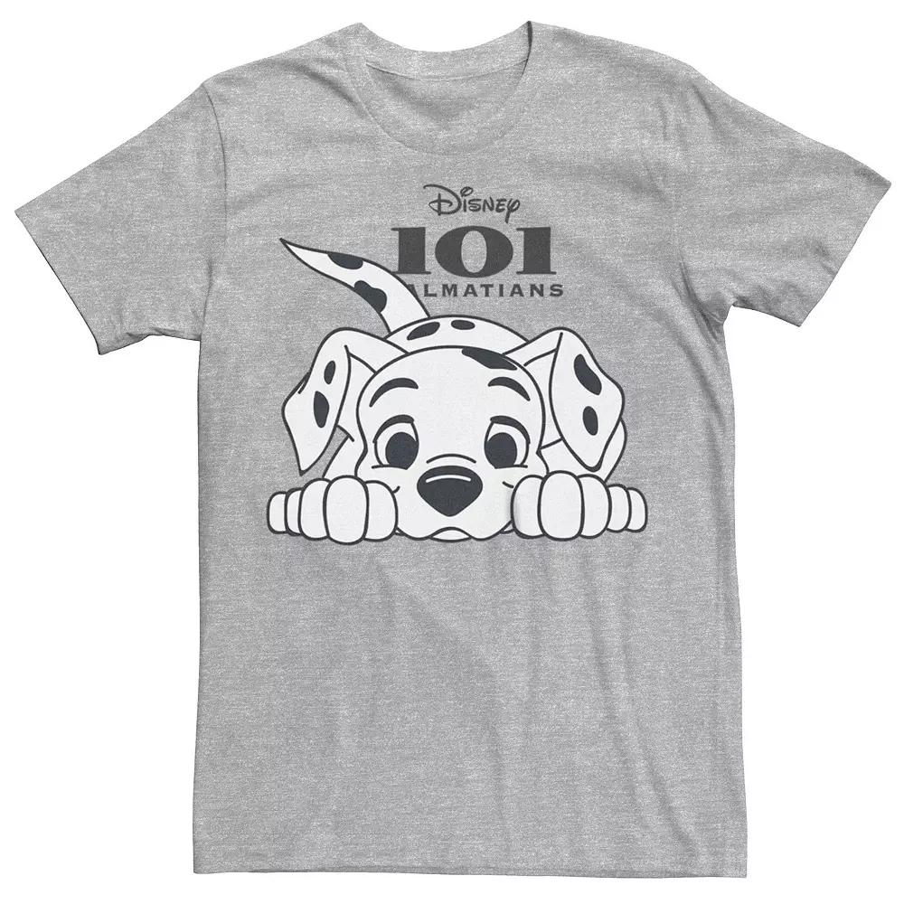 Disney's 101 Dalmatians Men's Puppy Ready To Play Tee, Size: Medium, Athletic Grey Product Image