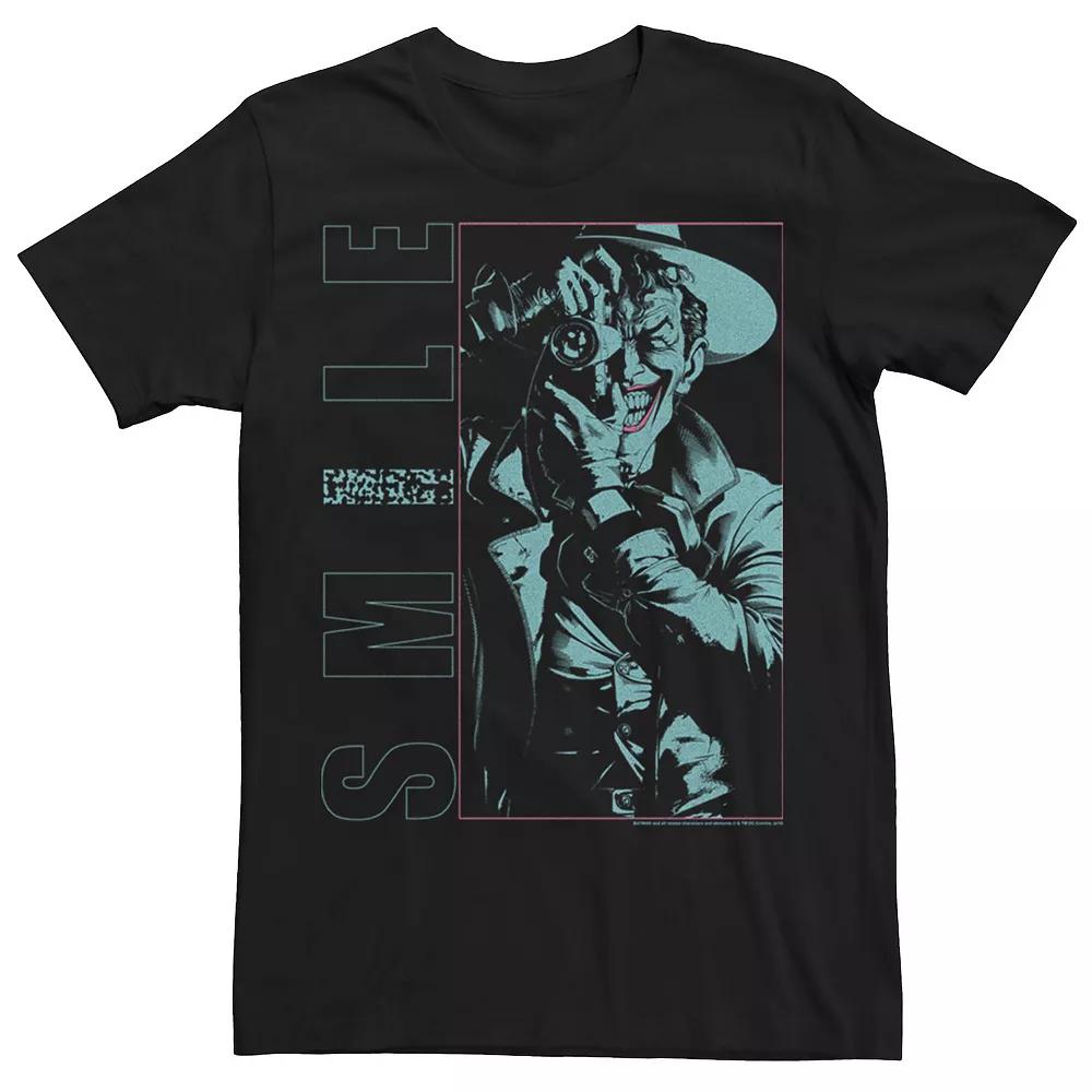 Men's Batman The Killing Joke Smile Joker Poster Tee,  Product Image