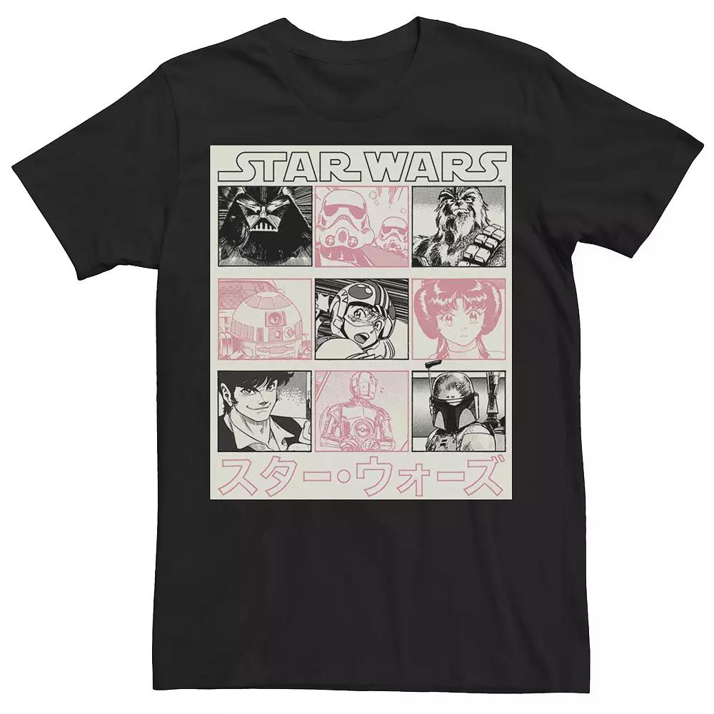 Men's Star Wars Manga Style Comic Panels Tee,  Product Image