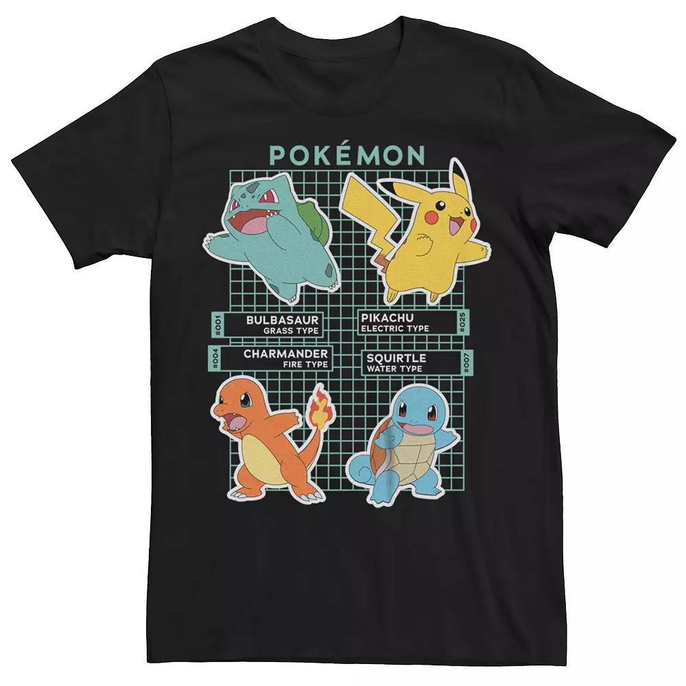 Men's Pokemon Starters Grid Tee,  Product Image