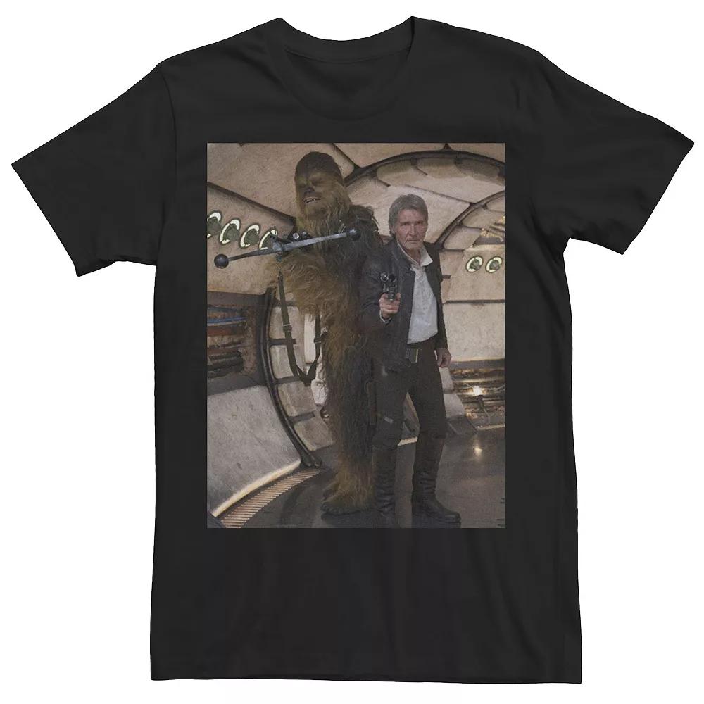 Men's Star Wars The Force Awakens Han And Chewbacca Poster Tee,  Product Image