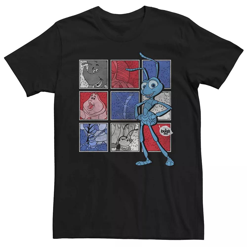 Disney / Pixar's Bug's Life Men's Square Group Graphic Tee, Size: Large, Black Product Image