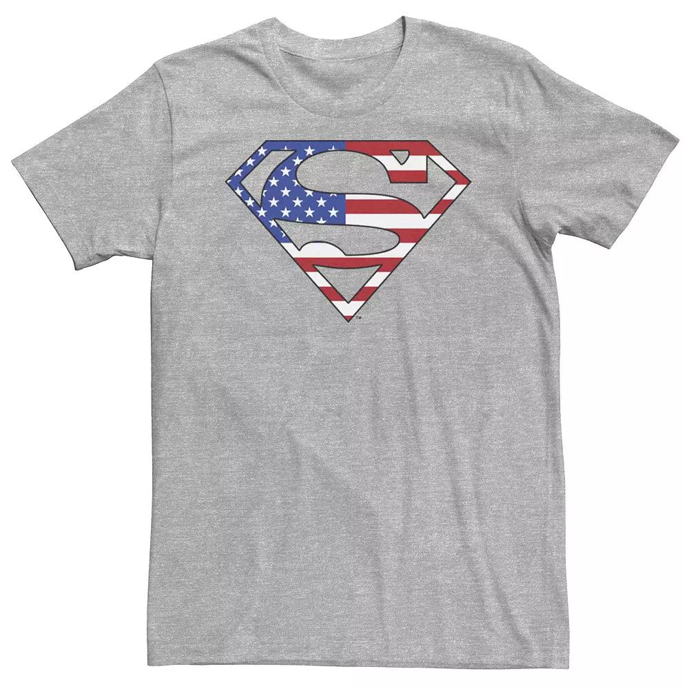 Big & Tall DC Comics Superman U.S. Flag Shield Tee, Men's,  Product Image