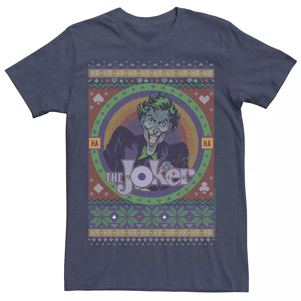 Men's Batman The Joker Retro Knit Style Tee,  Product Image