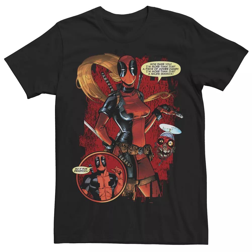 Men's Marvel Deadpool Cover Candy Graphic Tee, Size: Medium, Black Product Image