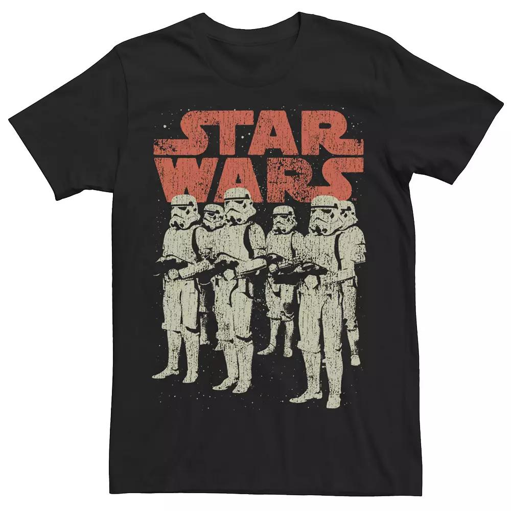 Men's Star Wars Stormtrooper Distressed Portrait Logo Tee,  Product Image
