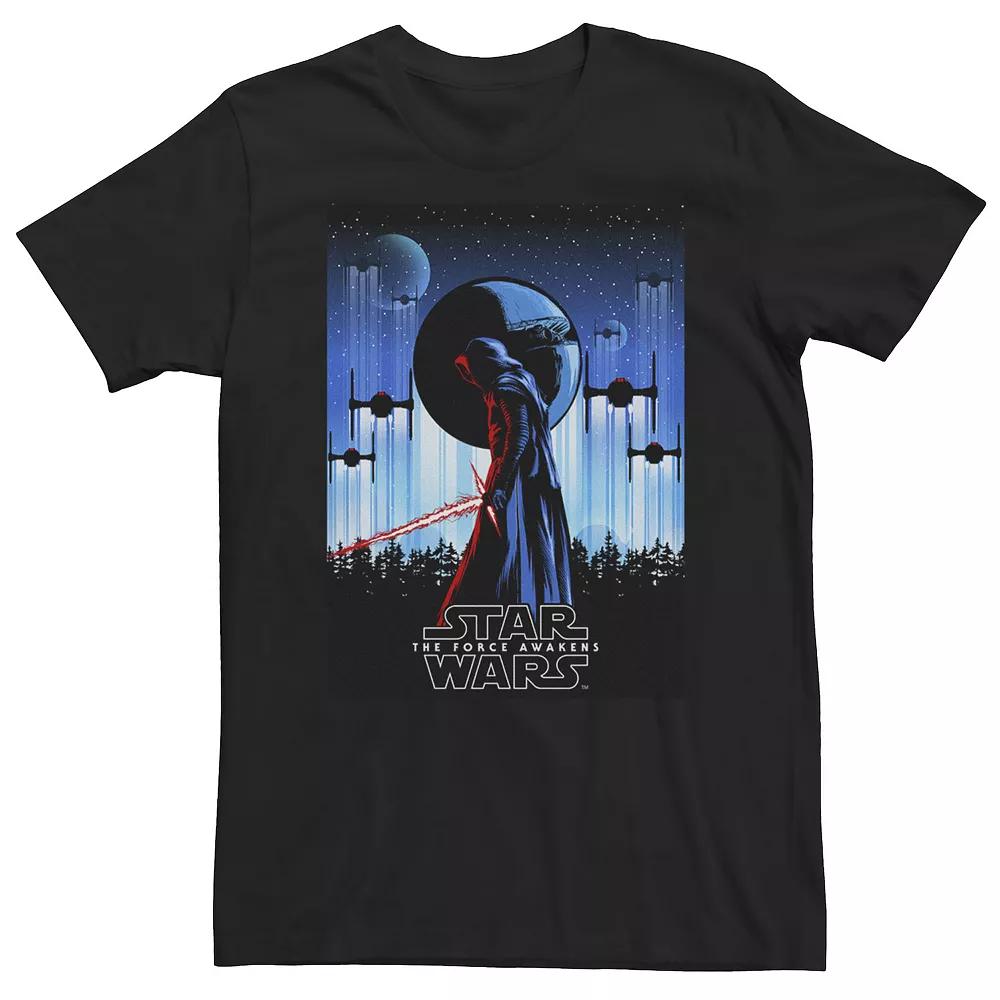 Big & Tall Star Wars Kylo Rise To Power Poster Tee, Men's, Size: 4XLT, Black Product Image