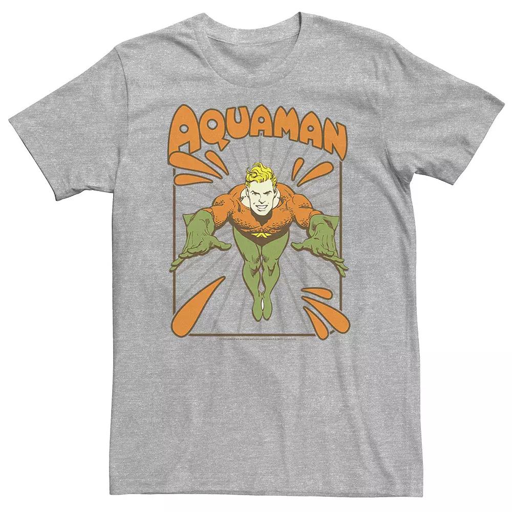 Big & Tall DC Comics Aquaman Simple Text Logo Portrait Tee, Men's,  Product Image