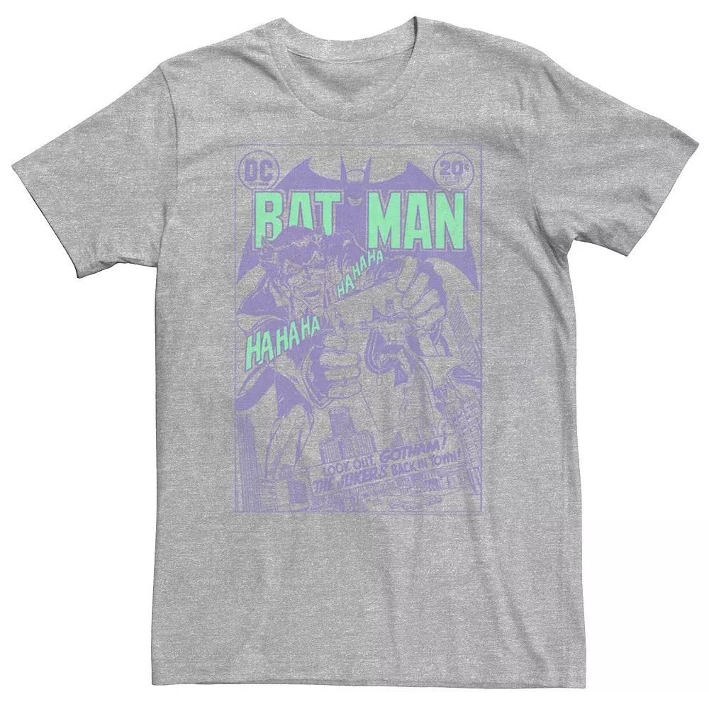 Big & Tall DC Comics Batman Purple Hue Comic Poster Tee, Men's,  Product Image