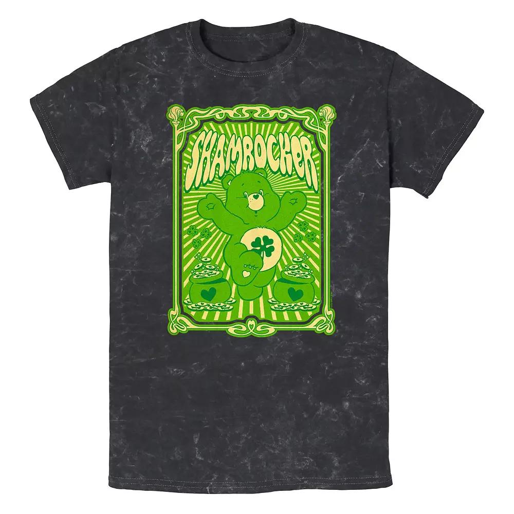 Men's Care Bears Shamrocker Mineral Wash Graphic Tee,  Product Image