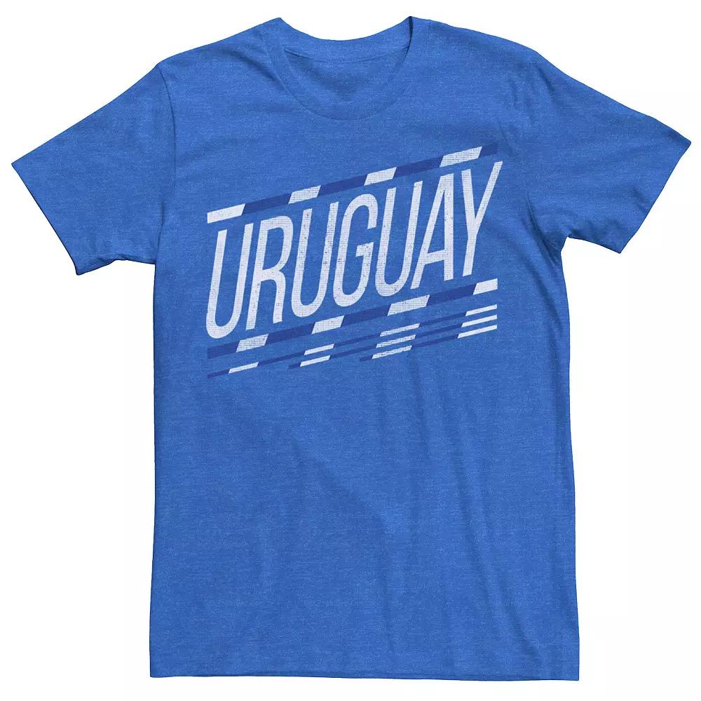 Men's Gonzales Uruguay Slanted Stripe Logo Tee,  Product Image