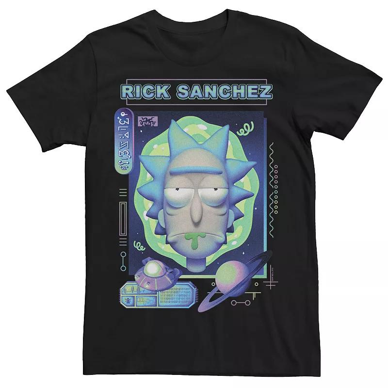 Men's Rick And Morty Sanchez Big Face Tee, Size: XXL, White Product Image