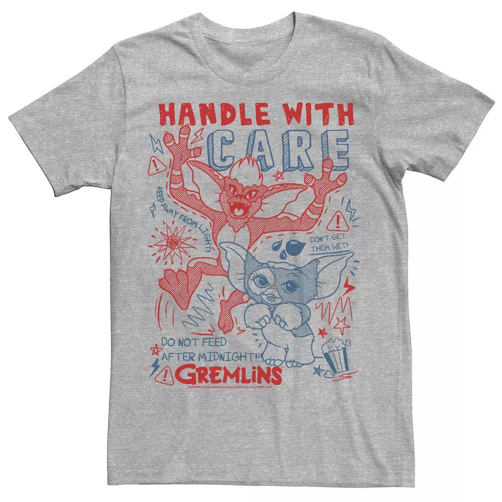 Men's Gremlins Handle With Care Sketch Tee,  Product Image